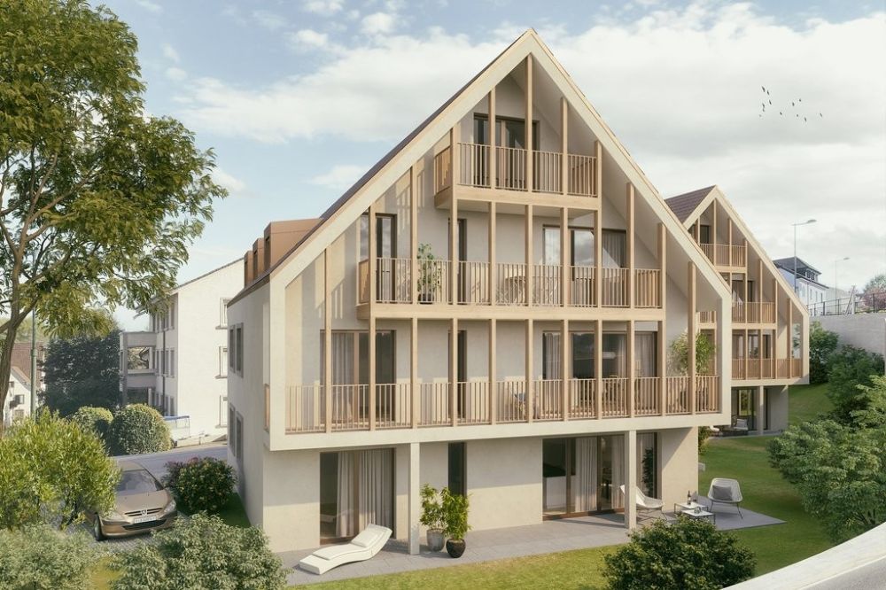 Moderne 2.5-Zimmer Maisonettewohnung - Visualisierung Ausseansicht