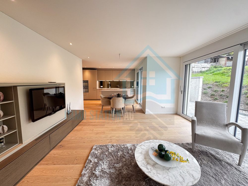 Neubau in Muhen - Ihr stilvolles Zuhause mit höchster Wohnqualität - Wohnen/Essen/Küche (Erdgeschoss)