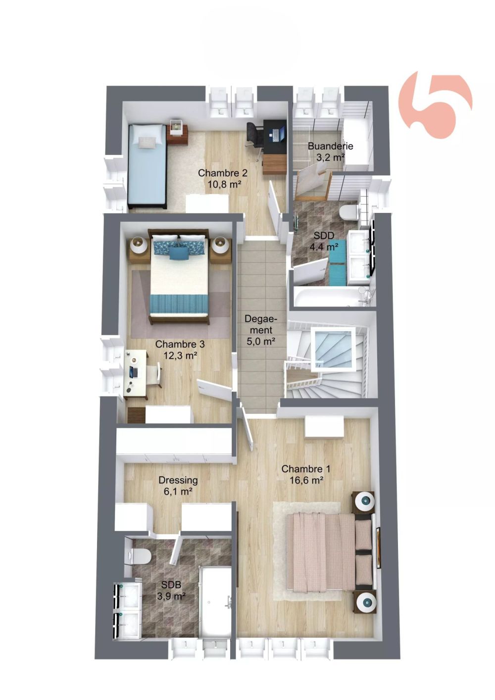 NEUBAUGESCHÄFT EINZELSTÄNDISCHES 5.5-ZIMMER-HAUS -  Bild 6