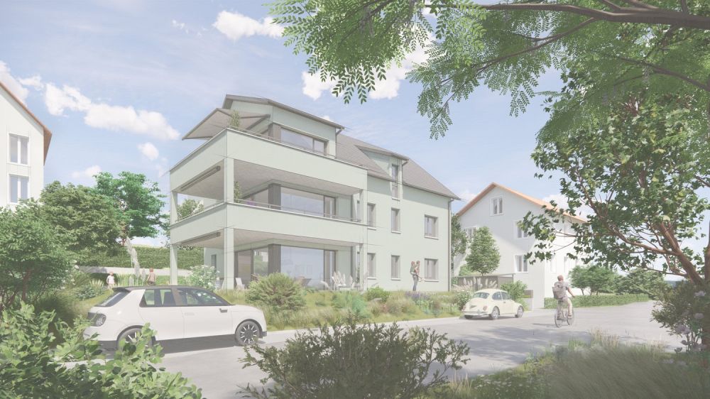 Neubauprojekt an der Sonnenstrasse in Nussbaumen  -  Wohnung Nr. 2 - Geschosswohnung -  Bild 1