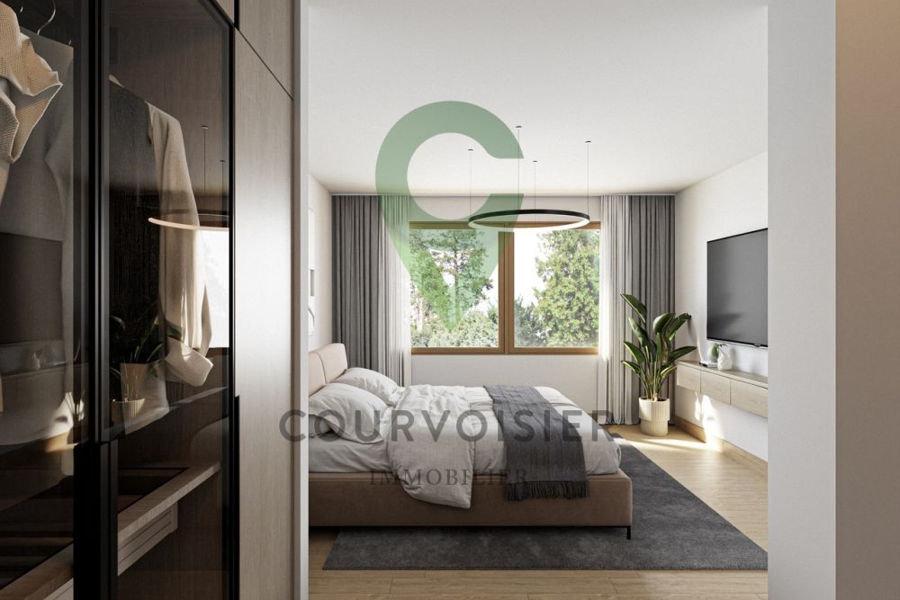 La résidence des quatre - 3 Villas de 6.5 pièces à La Tour-de-Peilz - Etage - Chambre