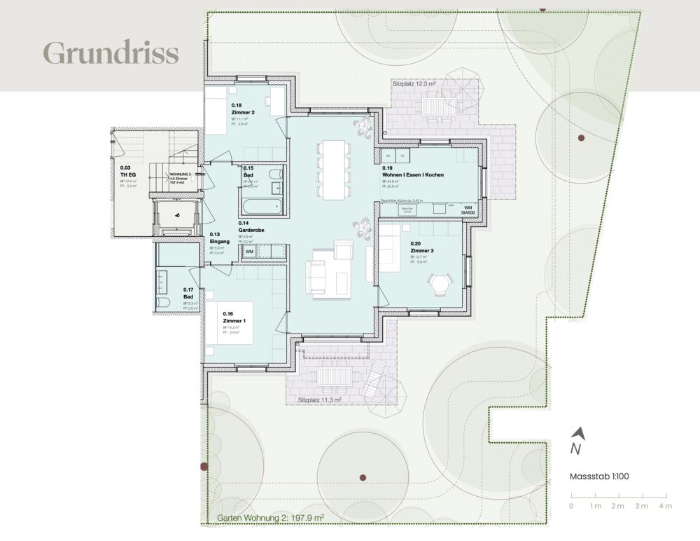 Moderne 4.5-Zimmer-Neubauwohnung im Erdgeschoss in Oberglatt -  Bild 7