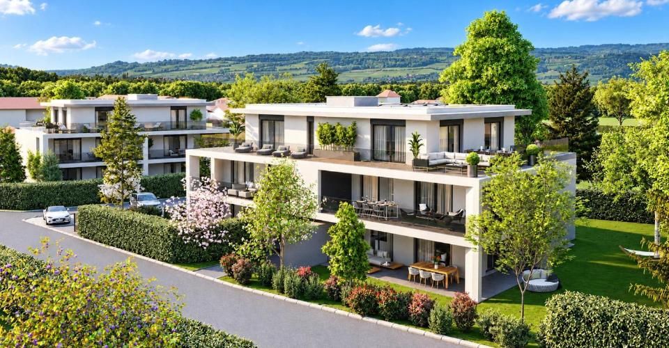 À Vendre Appartement 5 pièces au 1er étage à Veyrier Loggia de 35 m² - Appartement 5 pièces - image - 1