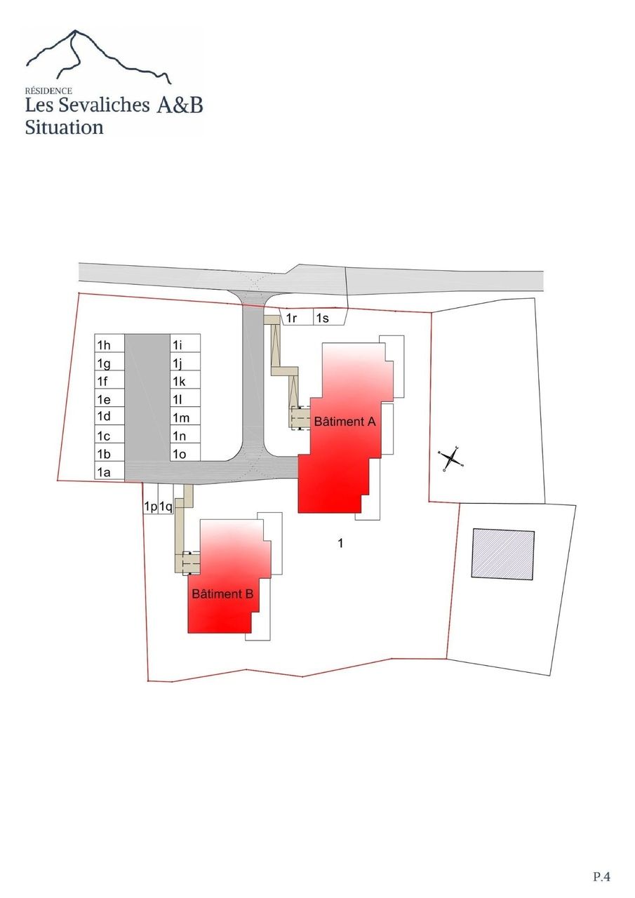 Nouvelle résidence "Les Sevaliches" - Evolène - Implantation et parc extérieur