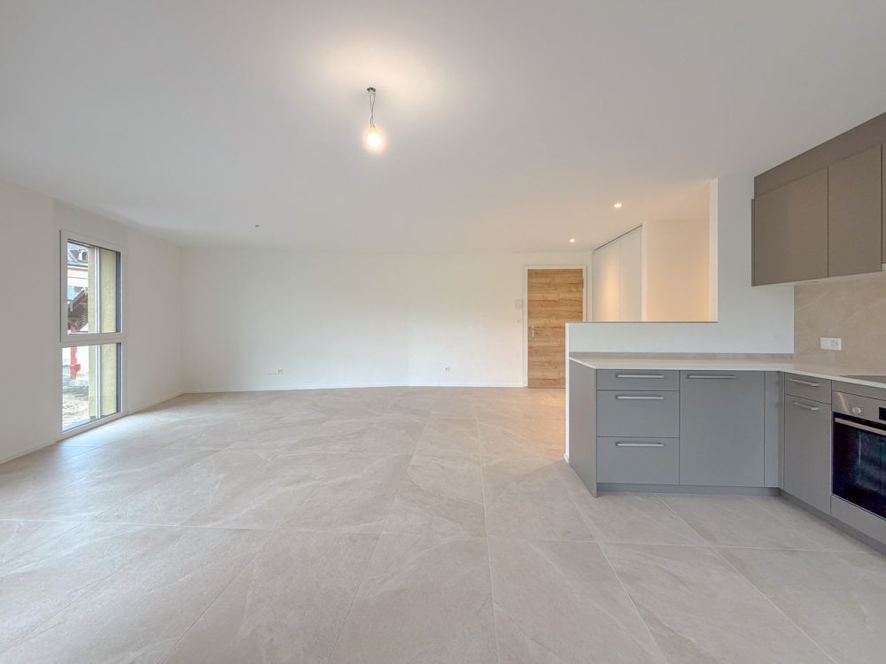 Appt PPE neu von 4.5 Zimmern mit Balkon Campagne Pernod, Los B6 - Cuisine ouverte sur l'espace salon/séjour
