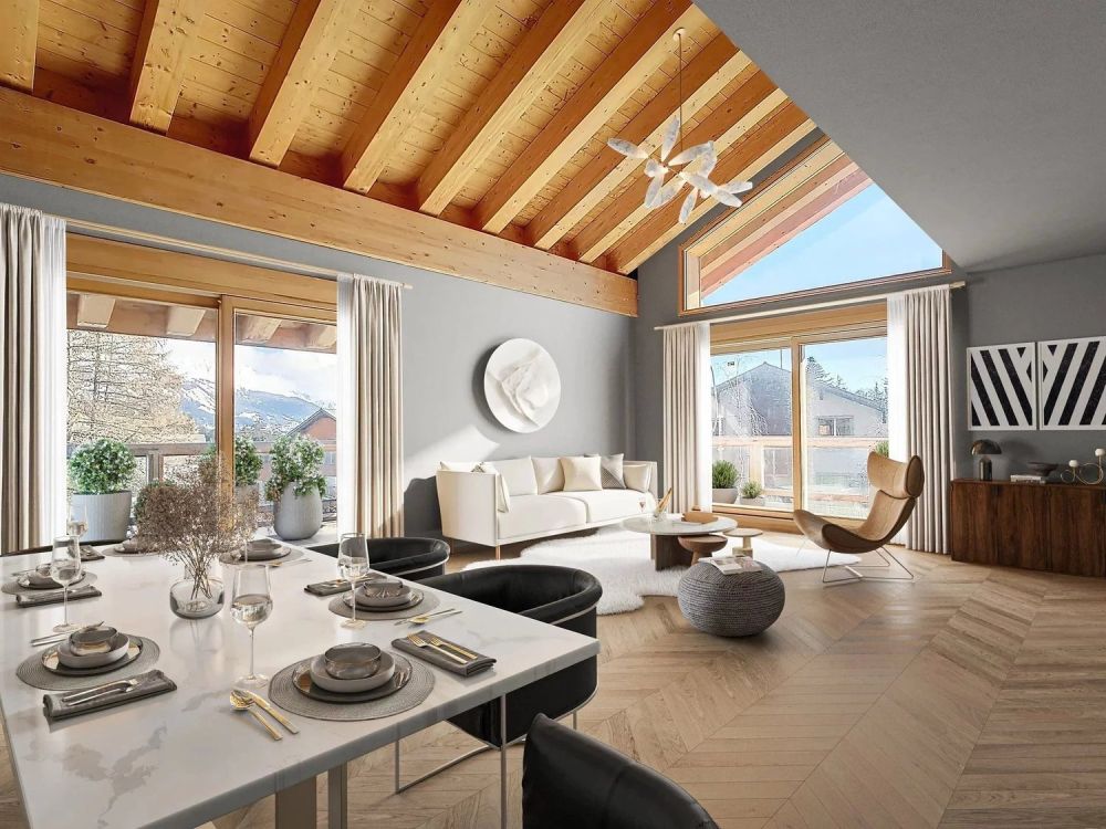 Somptueux duplex en plein coeur de Crans-Montana -  Bild 1