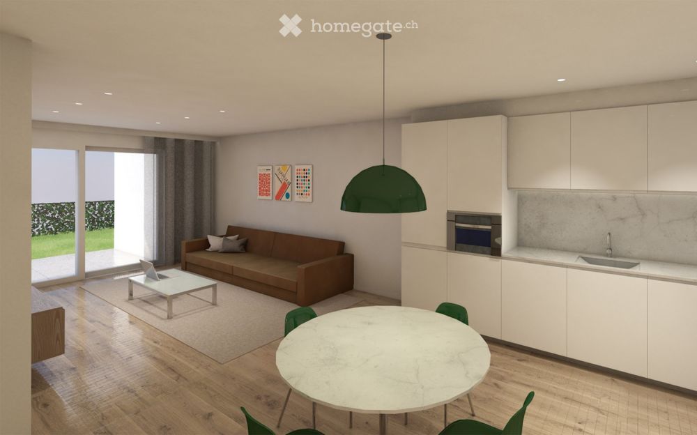 Appartamento di 1,5 locali da 43 m², 14 m² di portico e 36 m² di giardino al 1° piano - Bild 6