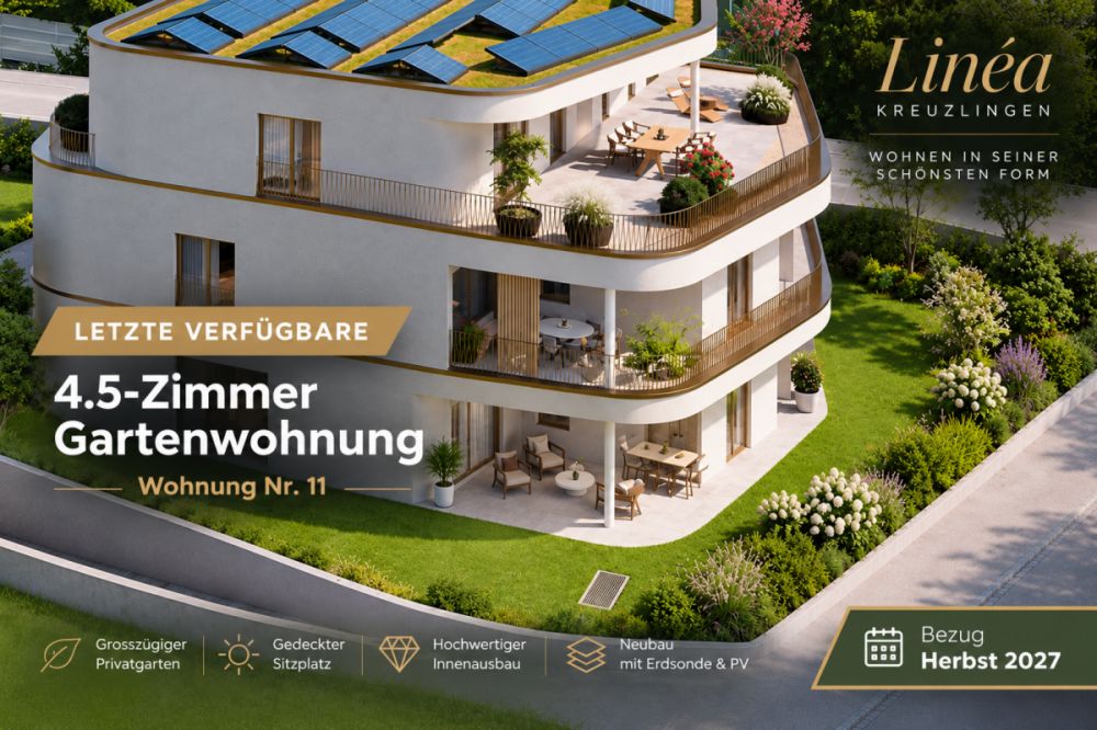 letzte 4.5-Zi. Neubau-Gartenwohnung (Linéa) -  Bild 1