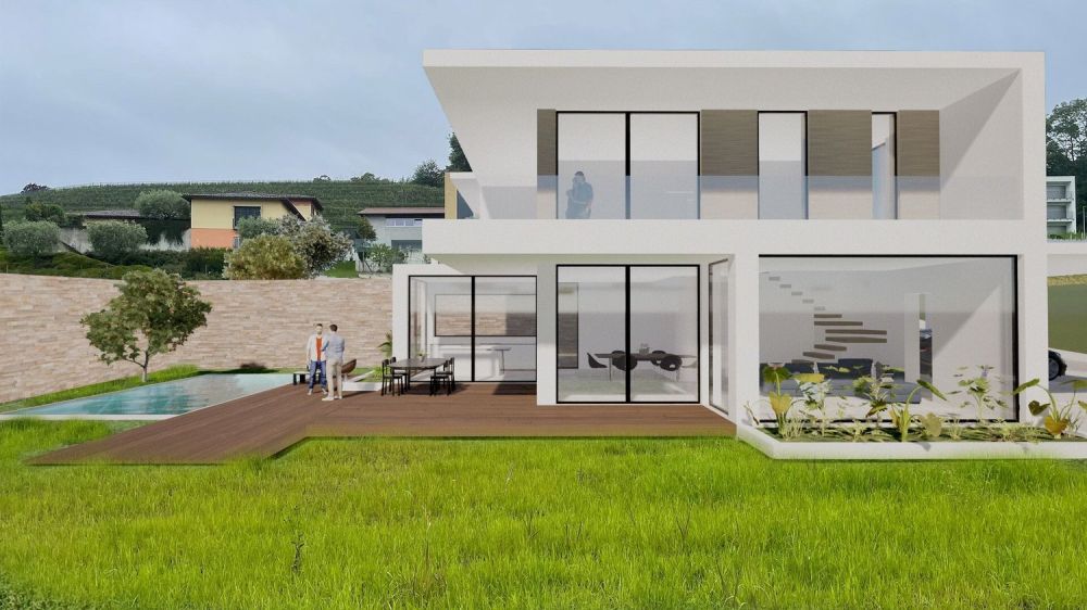 NUOVA VILLA DA EDIFICARE CON PROGETTO A SAN PIETRO DI STABIO -  Bild 4