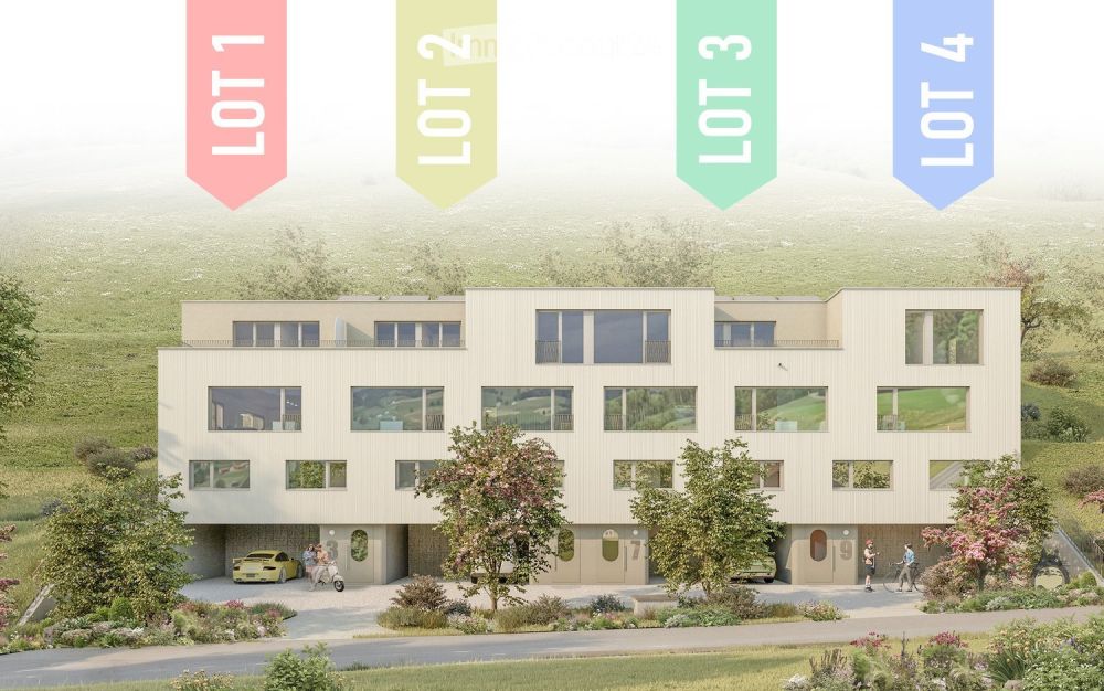 4 Reihenhäuser mit Terrasse, Garten und Aussicht -  Bild 3