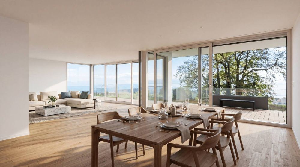 Neue Villa mit Panoramablick auf den Genfer See -  Bild 1
