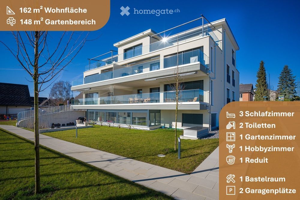 Exklusive Gartenwohnung in Obfelden ZH -  Bild 1