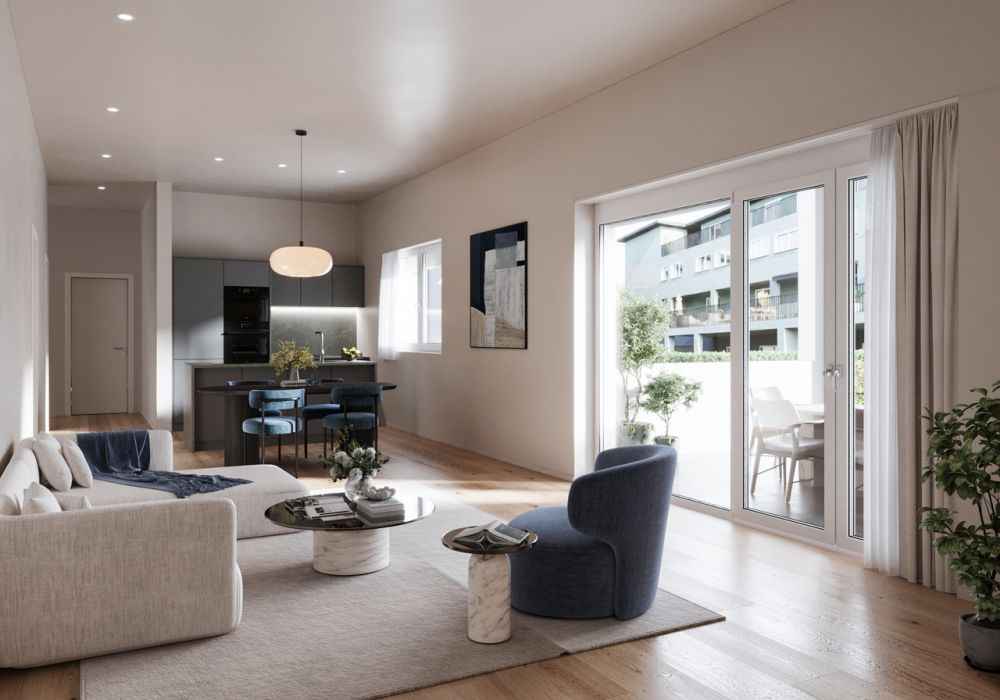 2.5-Zimmer-Attikawohnung - Beispiel Wohnzimmer