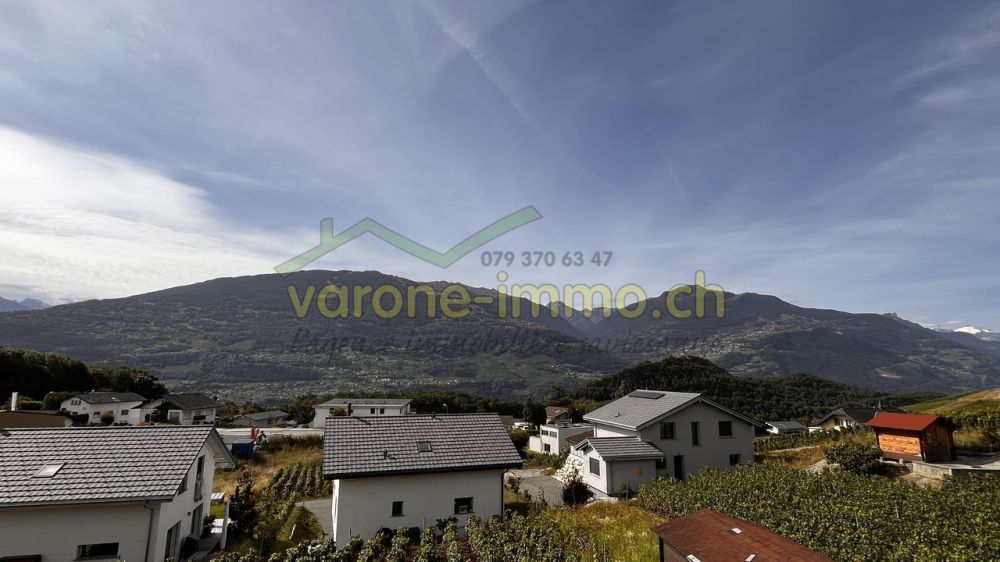 Villa de 6 pièces à Ormône/Savièse avec grand terrain constructible - Panorama Sud