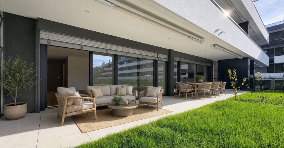 Appartement neuf de 3.5 pièces avec terrasses et jardins - Appartement 3.5 pièces - image - 8