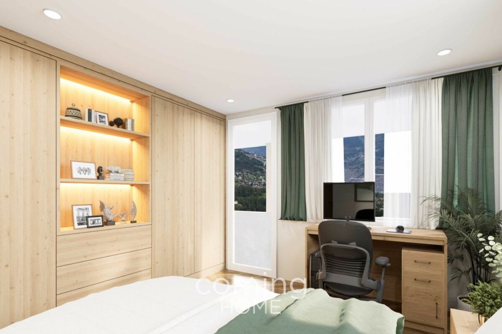 Cheminée, Bergblick und Gestaltungsfreiheit - kompaktes Neubauhaus in sonnigem Bürchen -  Bild 10