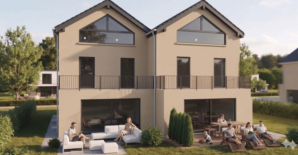 Moderne 4.5-Zimmer-Doppelhaushälfte in Meinisberg -  Bild 1