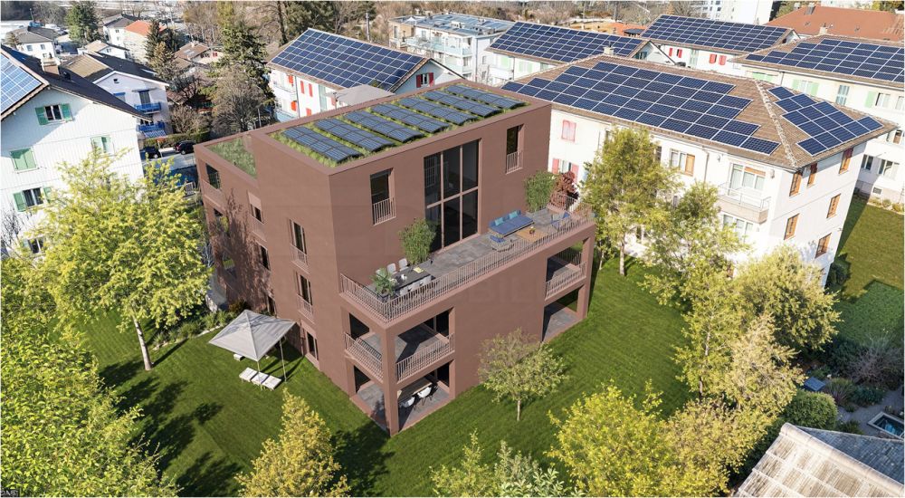Neue Promotion in Freiburg! 4.5-Zimmer-Wohnung - Immeuble façade sud-est - Pervenches 6 (image non contractuelle)