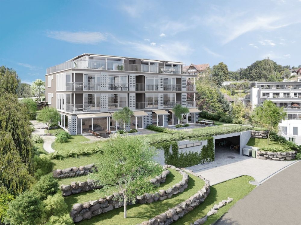 Neubau: Exklusive 5.5 Zimmer Attika-Wohnung mit Panoramasicht und 1... - Ansicht Liegenschaft