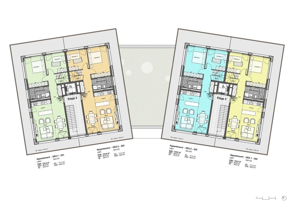 Vercorin - Echères 203 - duplex 4.5 pièces traversant - 2307-ECHE-EXE-9507 Etage 2