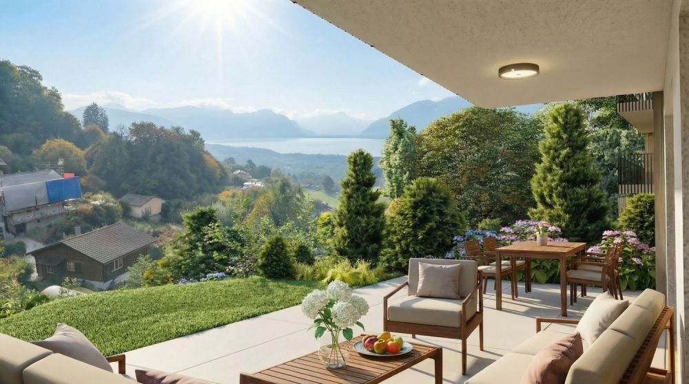 Neue Promotion von vier Villen in Jongny mit Blick auf den Genfersee -  Bild 1