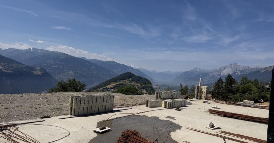 6000.Vue panoramique - Projet Chalet à vendre à Sergnou -Crans-Montana - Chalet 9.5 pièces - image - 11