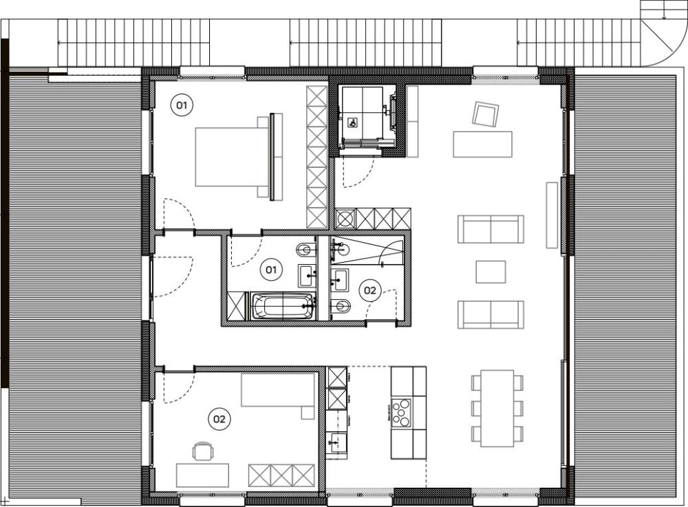 3.5-Zimmer-Attikawohnung mit 74 m² Terrassen und Seesicht – exklusive Privatsphäre in Kriens -  Bild 4
