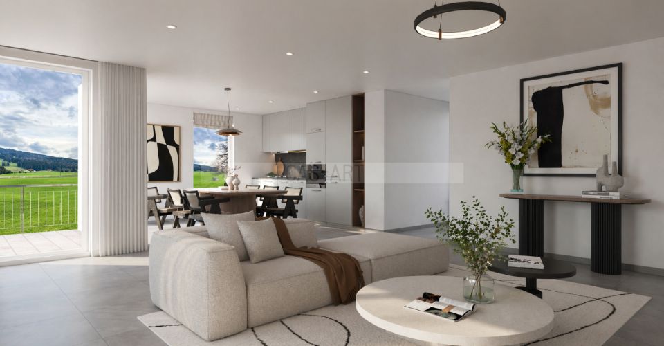 Lot A08: appartement 3,5 pc, Vaulruz - Appartement 3.5 pièces - image - 2