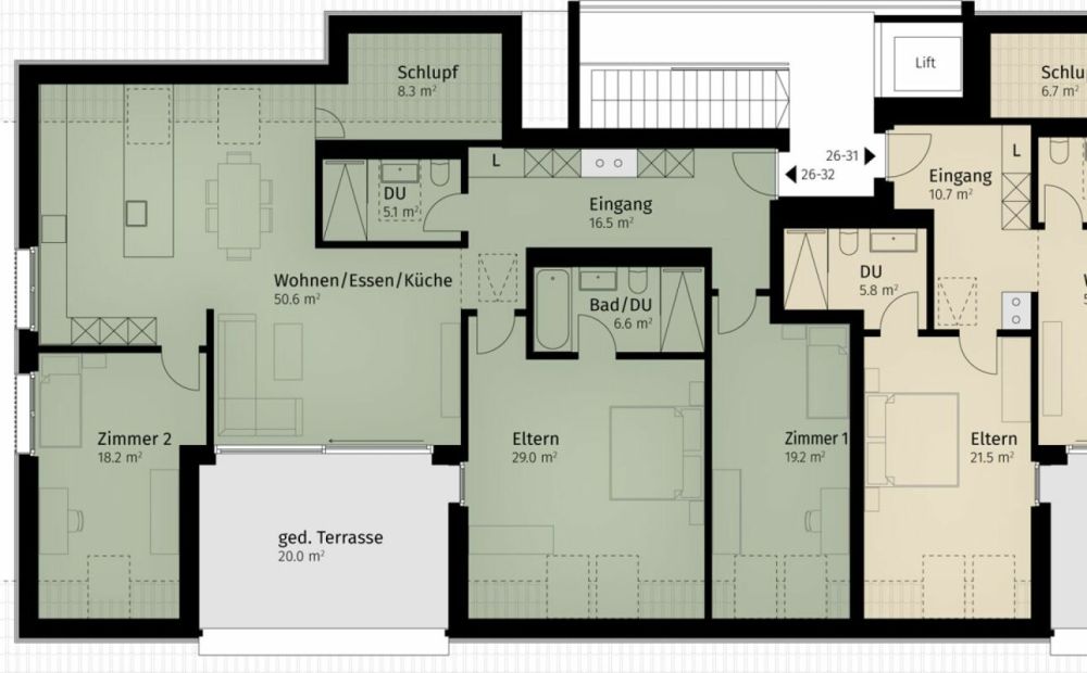 256 m² | 4.5-Zi.-Dachwohnung | Erstbezug -  Bild 10