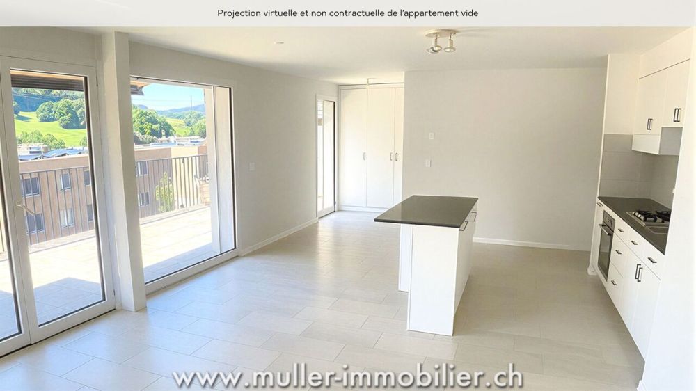 Très bel appartement traversant dans le village de Remaufens -  Bild 3