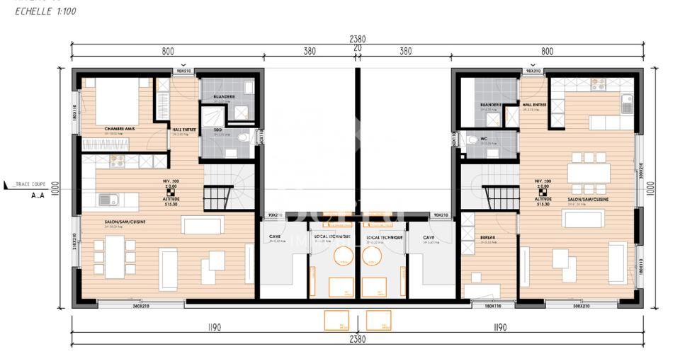 Dernières opportunités à Chalais : plus que 3 villas disponibles sur 1 - Maison jumelée 5.5 pièces - image - 10