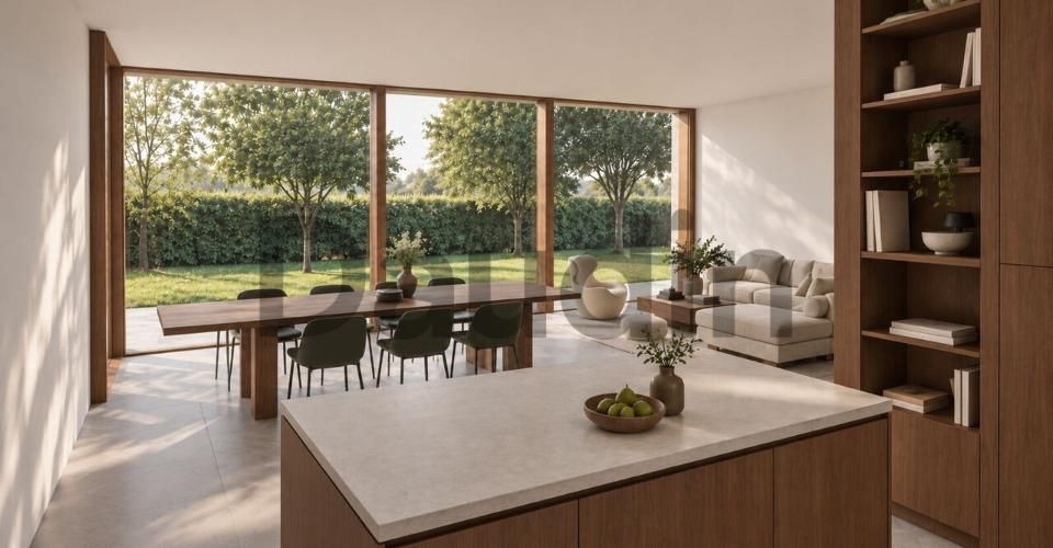 Villa individuelle HPE - surface de 296 m2 - au centre du village - Maison 6 pièces - image - 4