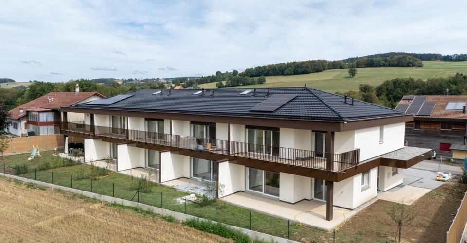 À VENDRE – Magnifique villa contemporaine 6,5 pièces à Villariaz - Maison contiguë 6.5 pièces - image - 1