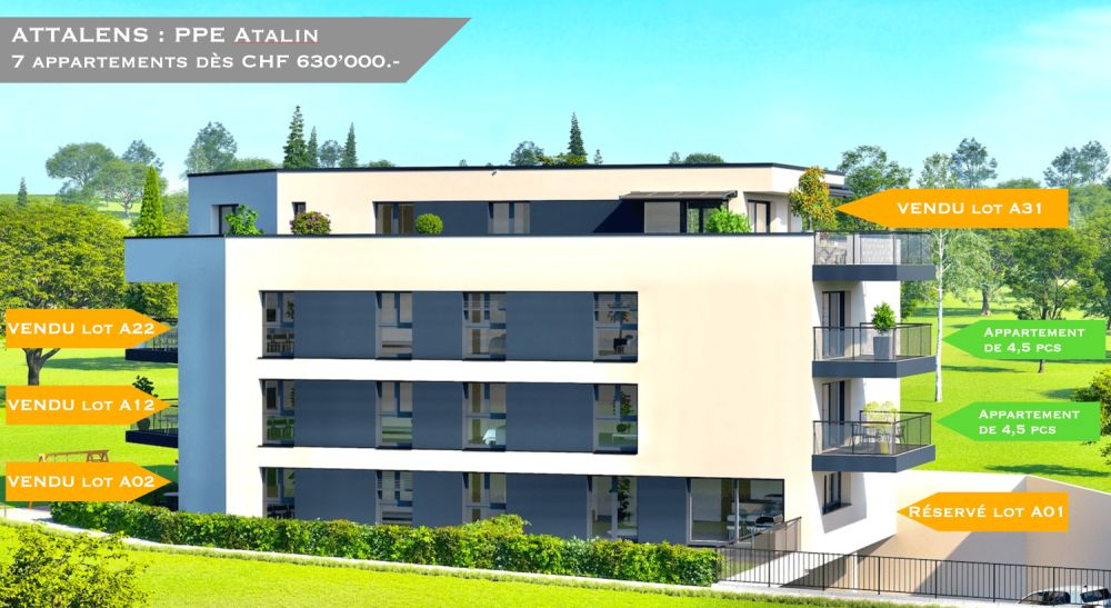 Magnifique Appartement de 4,5 pièces avec 2 places de parc à Attalens (A21) -  Bild 12