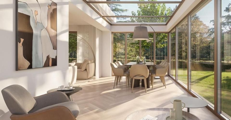PROJET NEUF | VILLA JUMELÉE CONTEMPORAINE À PREGNY-CHAMBÉSY | Villa A - Maison jumelée 5 pièces - image - 9