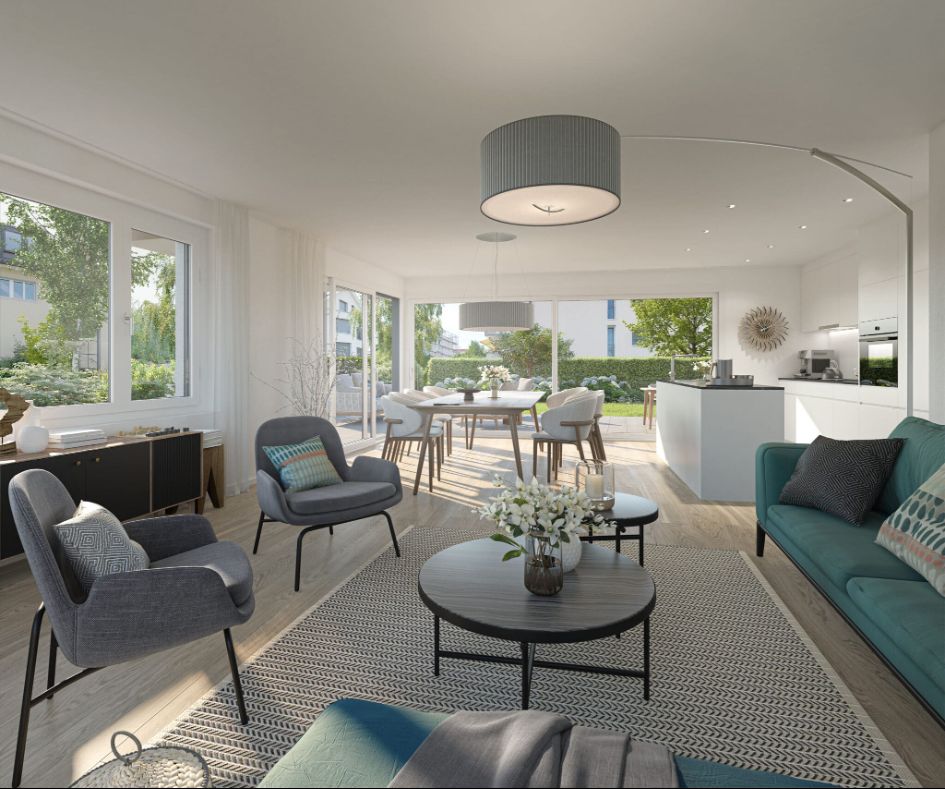 Exklusive Gartenwohnung in der Überbauung Wings, Dübendorf -  Bild 1