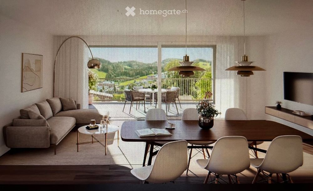 Neubau-Erstvermietung: 2.5 Wohnung mit traumhafter Aussicht -  Bild 1