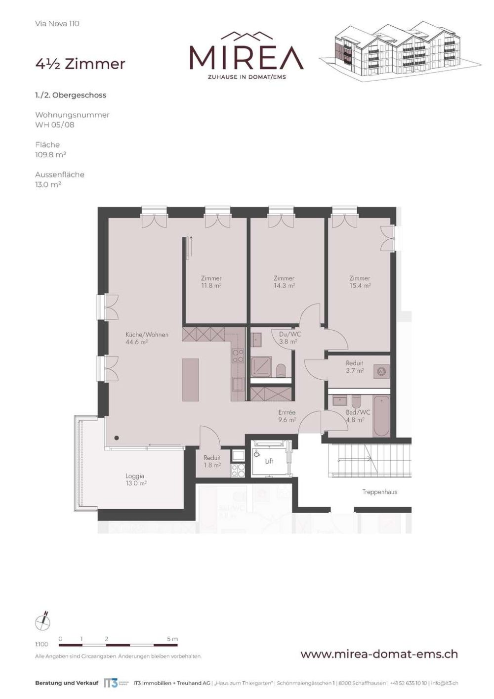 Modernes Wohnen mit der Natur als Nachbar - Grundriss WH05