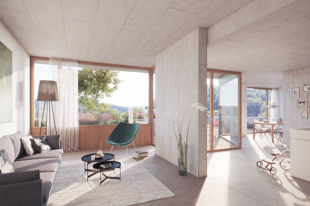 4.5 Zimmer Gartenwohnung mit Terrasse & Garten – letzte Etappe - Partiell 2.72 m Raumhöhe