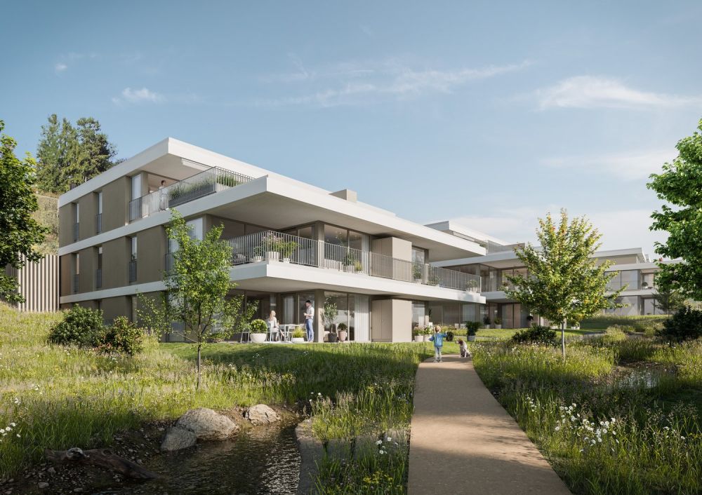 Moderne Terrassenwohnung mit 20.1 m² Sitzplatz im idyllischen Zeihen -  Bild 2