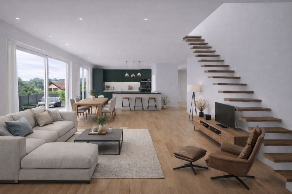 Duplex 5,5 pièces neuf sur plan – 210 m² avec suite parentale – Corban -  Bild 3