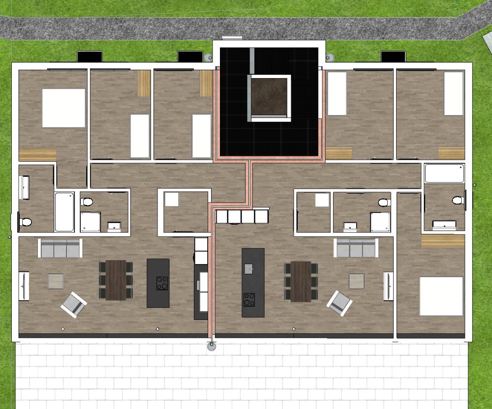Neubau 4½ Erdgeschosswohnungen mit grosszügigen Landanteilen im Guldifeld 3182 Ueberstorf -  Bild 7