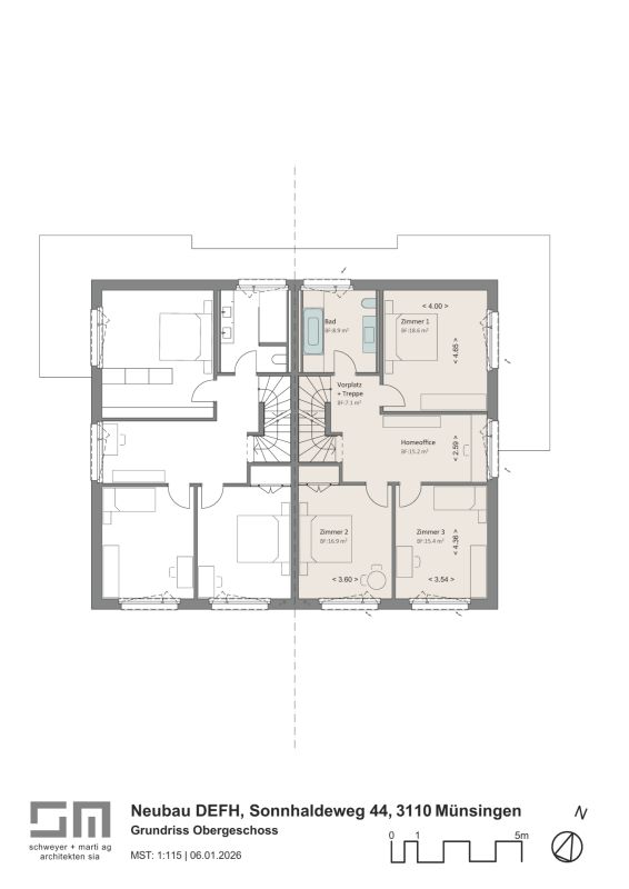 Neubau-Doppeleinfamilienhaus mit Alpensicht zu verkaufen -  Bild 8