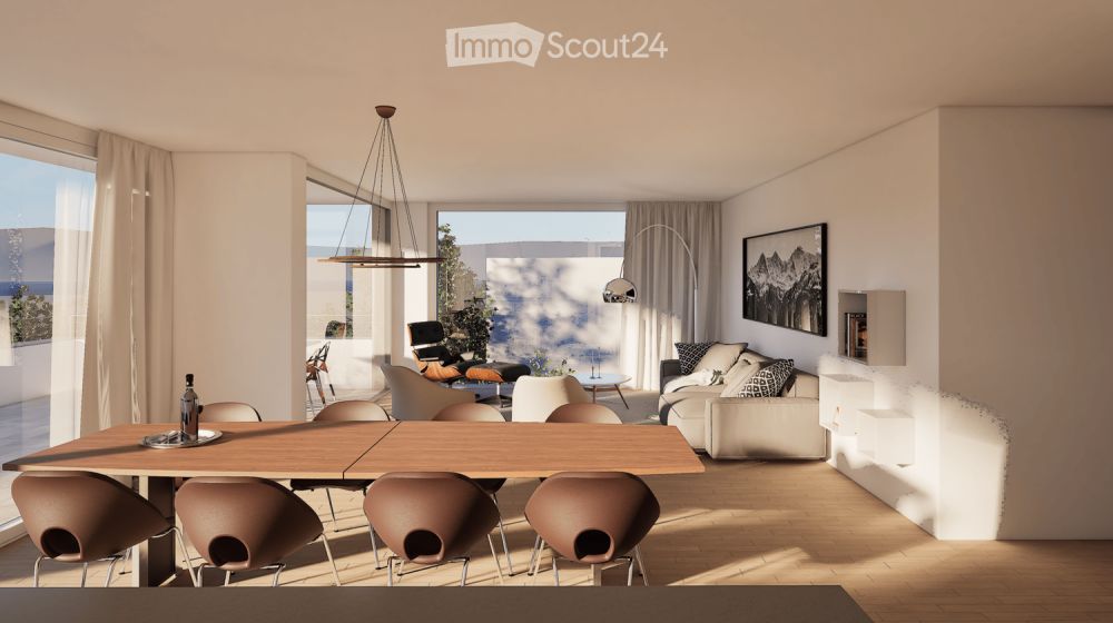 Moderne 4.5-Zimmer-LOUNGE-Neubauwohnung mit 2 Einstellhallenplätzen und Privatsphäre -  Bild 5