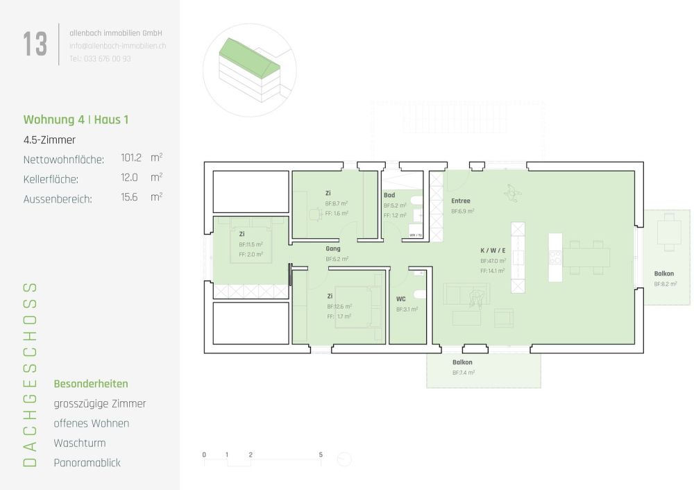 "Sternen" Moderne 4.5-Zimmer-Dachwohnung Neubau -  Bild 4
