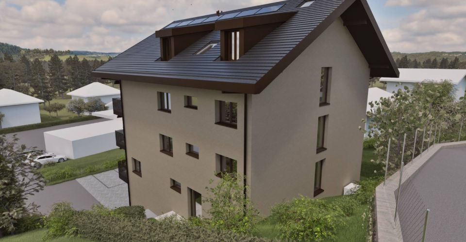 Magnifique appartement neuf de 4½ au rez supérieur avec 2 balcons, jardin privatif et vue dégagée - Appartement 4.5 pièces - image - 9