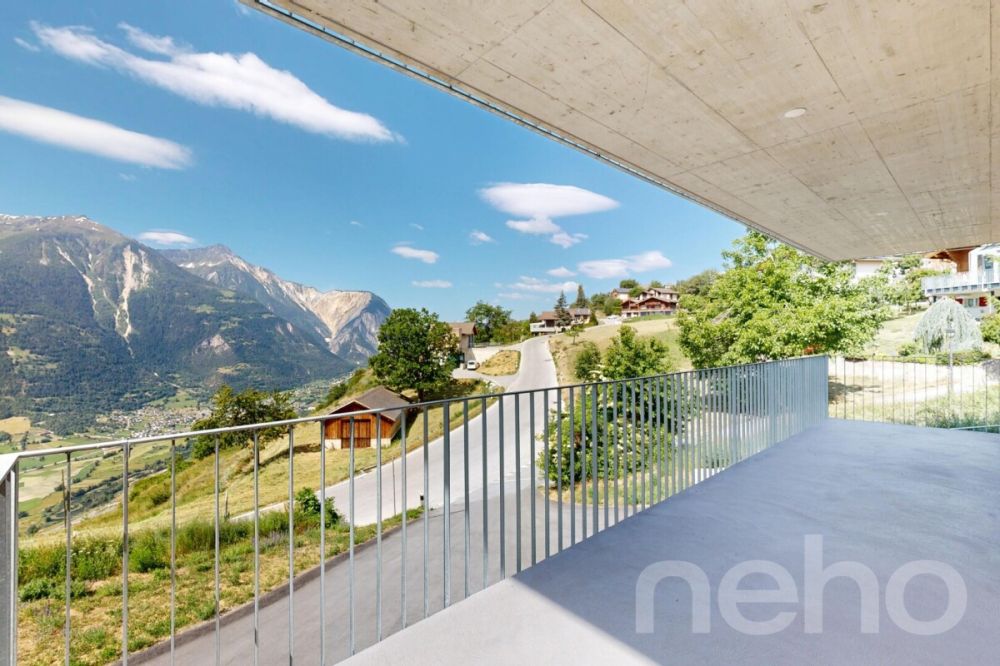 Neubauwohnung mit Bergblick in Erschmatt -  Bild 7