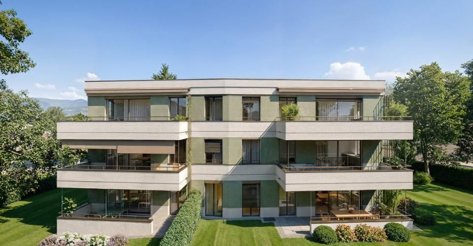 Derniers lots : Appartement contemporain & familial de 5 pièces, Plan -Les-Ouate - Appartement 5 pièces - image - 1