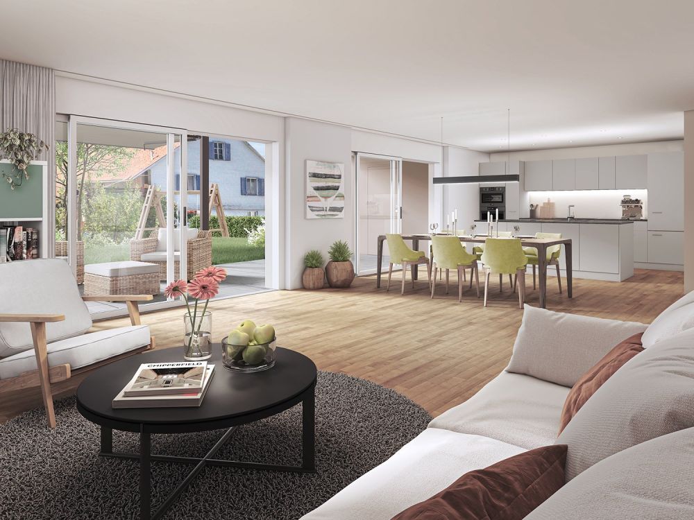«Wohnen in Eschikofen» - attraktive 4.5 Zimmer-Neubau-Wohnung im 1. OG und 2. OG -  Bild 2