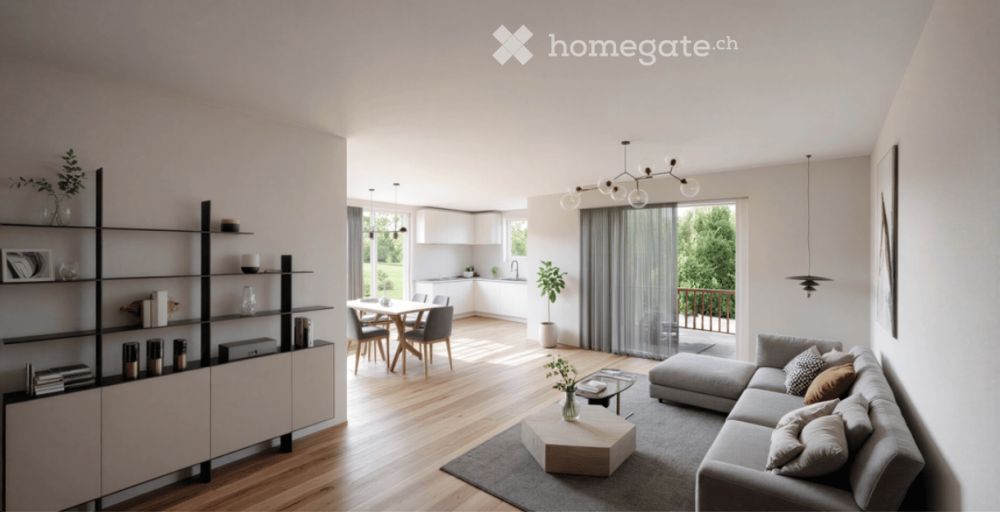 Appartement neuf 3.5 pièces avec jardin et loggia - Le Pont - Bild 2